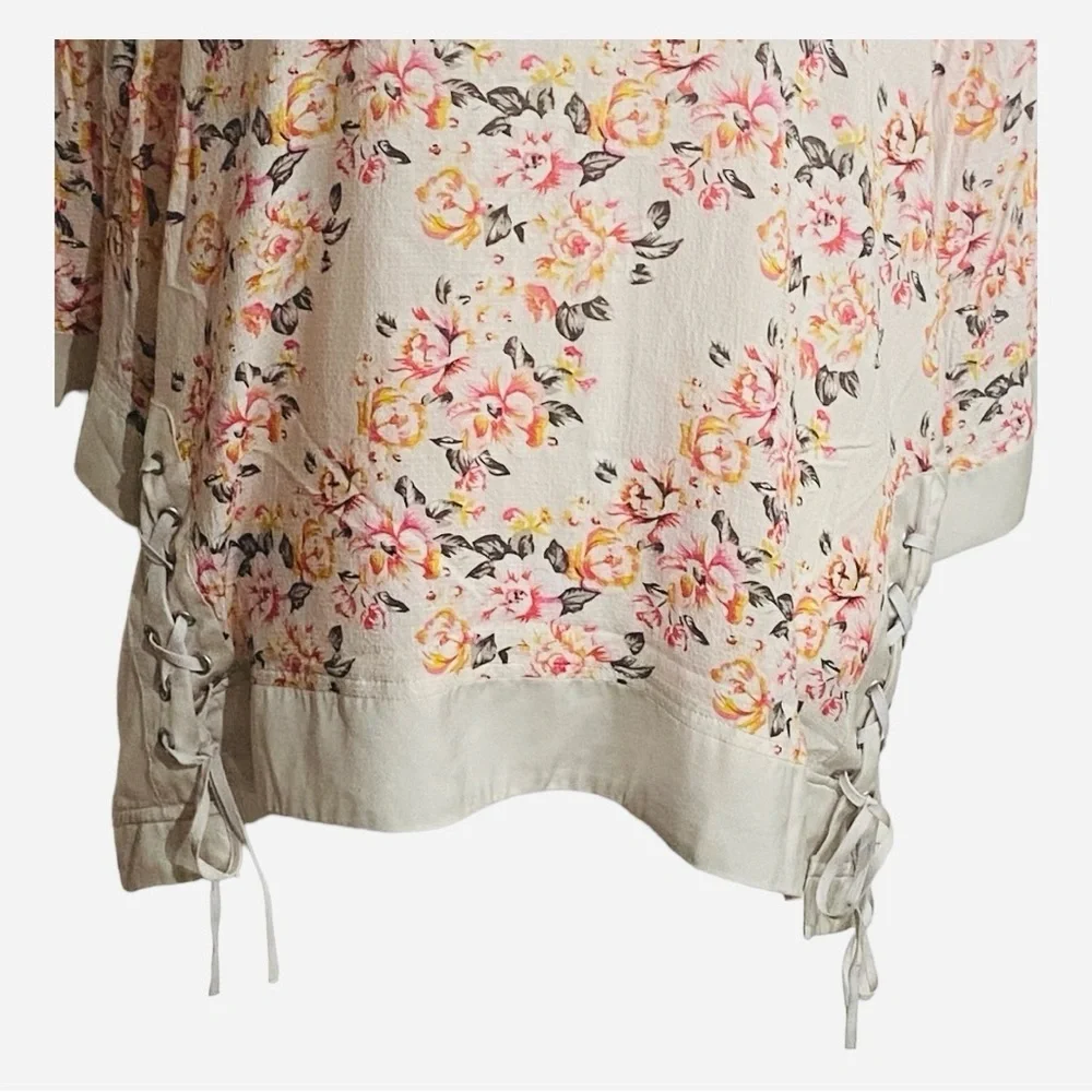 Tribal‎ Cream with Floral Print Top